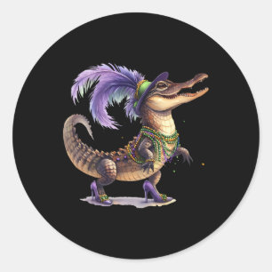 Sticker Rond Mardigator Alligator Costume de carnaval Hommes Fe