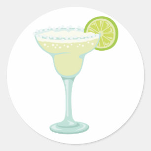 Sticker Rond Margarita Drink