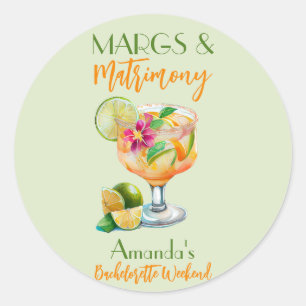 Sticker Rond Margs et Mariage Tequila & Fiesta Enterrement de V