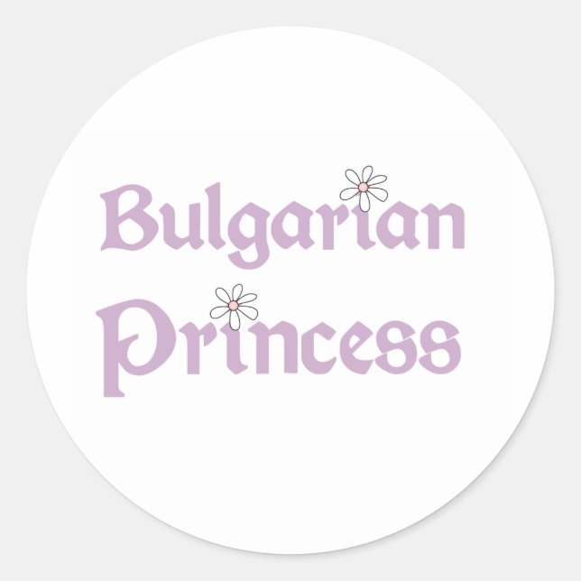 Sticker Rond Marguerite princesse bulgare (Devant)