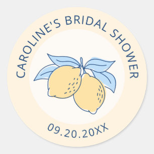 Sticker Rond Mariage Amalfitaine aux Citrons