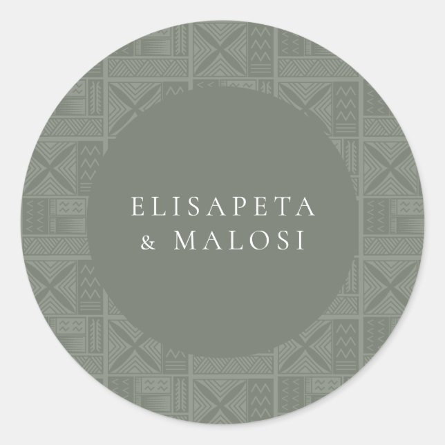 Sticker Rond Mariage Apia (Devant)