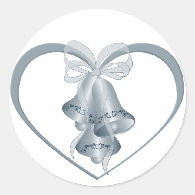 Sticker Rond Mariage Bells (Devant)