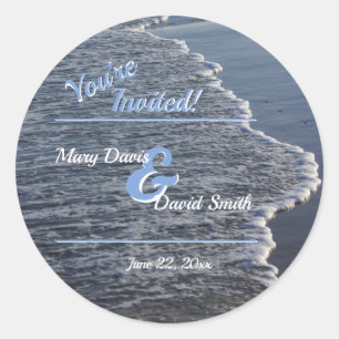 Sticker Rond Mariage de beauté Shoreline