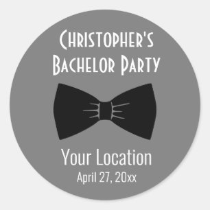 Sticker Rond Mariage de Cravate de la partie de baccalauréat Tu