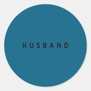 Sticker Rond Mariage de mari couple marié femme mari assorti
