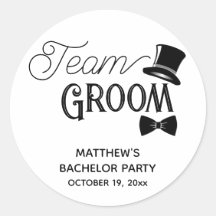 Mariage de salle de l'équipe de bachelor