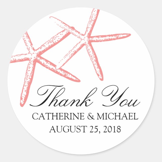 Sticker Rond Mariage de Starfish mainy (Devant)