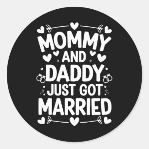 Sticker Rond Mariage D'Enfants Mariage Mariage Mariage Mariage 