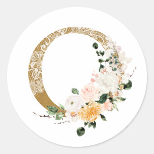 Sticker Rond Mariage d'été du printemps O