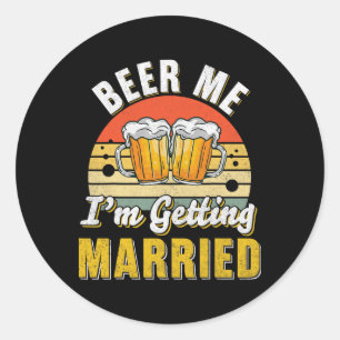 Sticker Rond Mariage du groupe Bachelor Fournitures