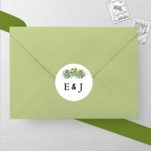 Sticker Rond Mariage élégant