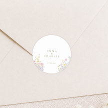 Mariage Élégant Bohème aux Fleurs Sauvages