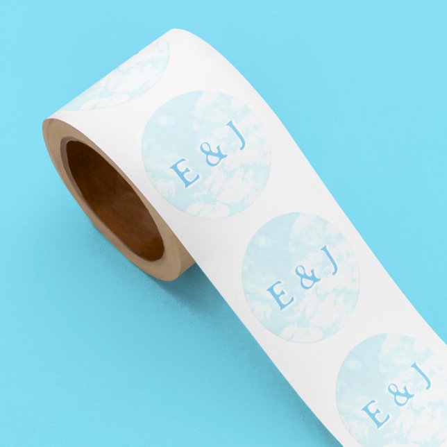 Sticker Rond Mariage fait au ciel (Créateur téléchargé)
