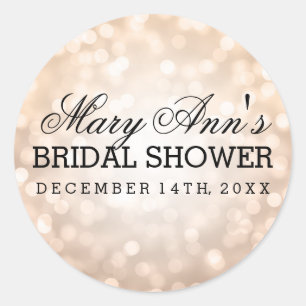 Sticker Rond Mariage Favor Éclairage Parties scintillant en cui