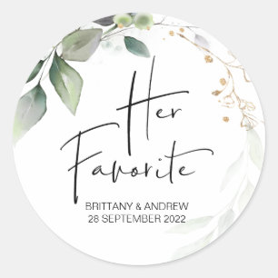 Sticker Rond Mariage Favoriser sa boîte de traitement préférée