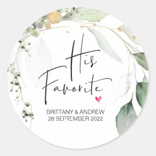 Sticker Rond Mariage Favoriser Sa Boîte De Traitement Préférée