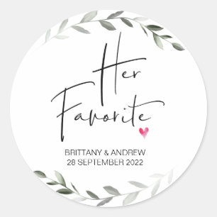 Sticker Rond Mariage Favoriser sa boîte de traitement préférée 