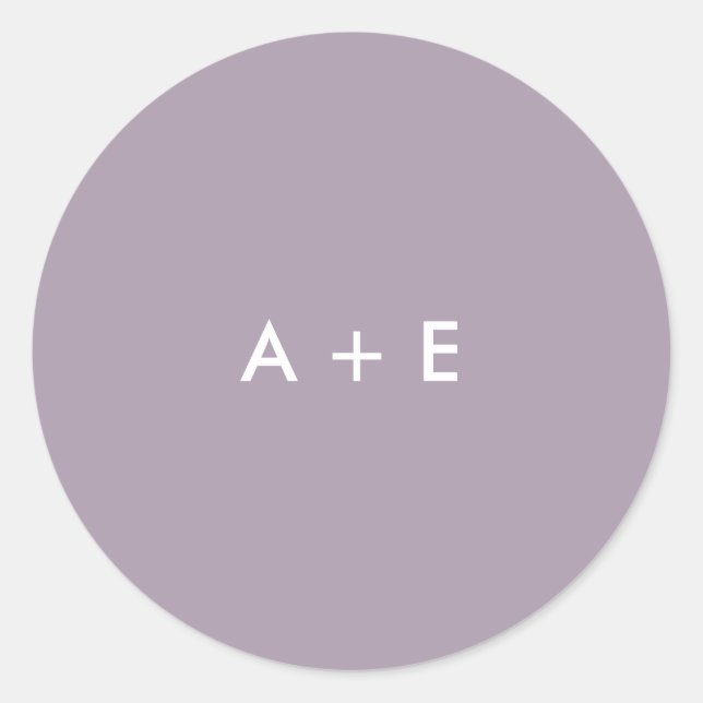 Sticker Rond Mariage Fleur sauvage (Devant)