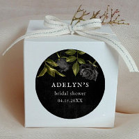 Mariage gothique Fleurs noires