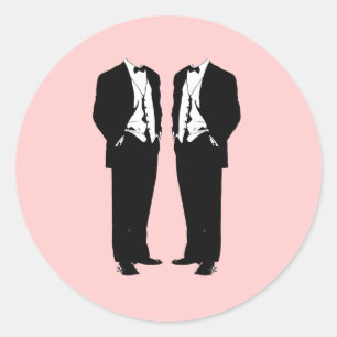 Sticker Rond Mariage homosexuel