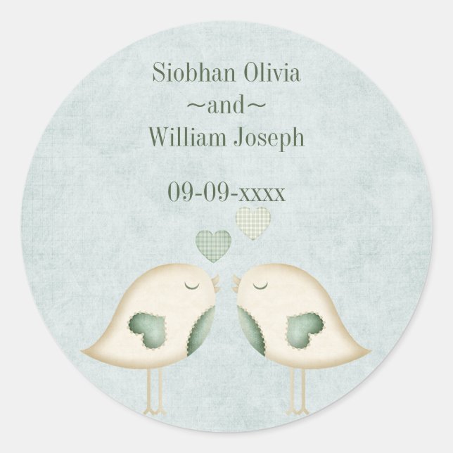 Sticker Rond Mariage Inséparable (Devant)