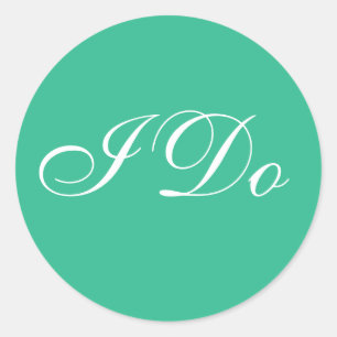 Sticker Rond Mariage Inviter Mountain Meadow