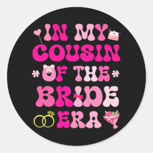 Sticker Rond Mariage Mariage Des Coeurs Fleurs Dans Mon Cousin 