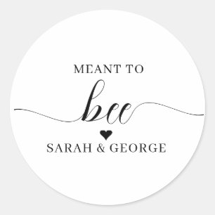 Sticker Rond Mariage Meant to Bee