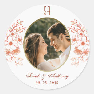 Sticker Rond Mariage photo