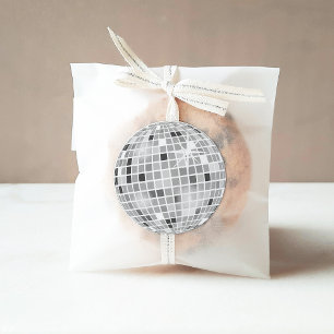 Sticker Rond Mariage rétro disco groovy Shower 