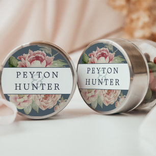 Sticker Rond Mariage Rose