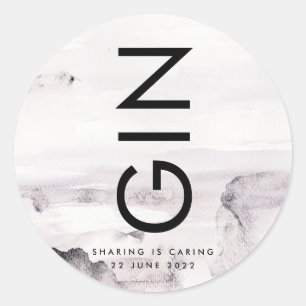 Sticker Rond Mariage Ultra Moderne Genre Neutre