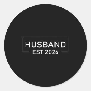 Sticker Rond Marié en 2026 Lune de Miel Mariage Couples