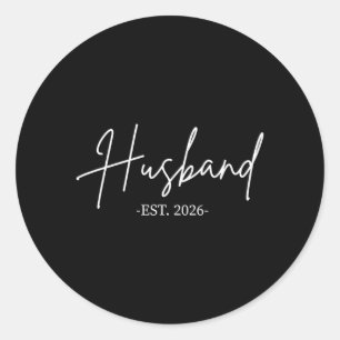 Sticker Rond Marié en 2026 Lune de Miel Mariage Couples