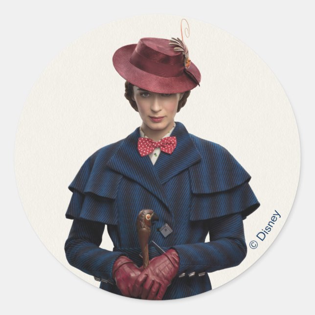 Sticker Rond Marie Poppins (Devant)