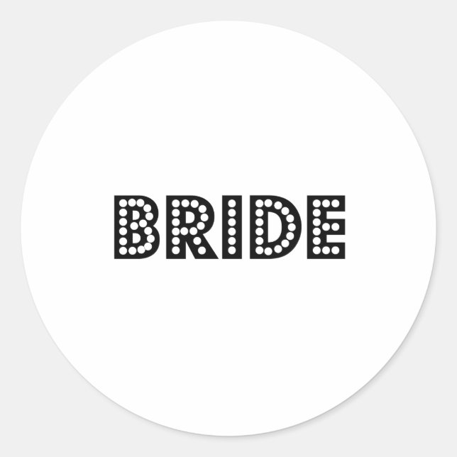 Sticker Rond Mariée (Devant)