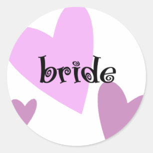 Sticker Rond Mariée