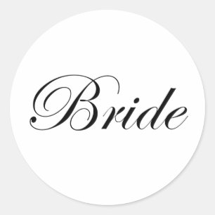 Sticker Rond Mariée