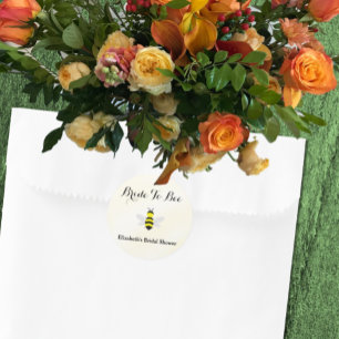 Sticker Rond Mariée à être Shower de Mariage