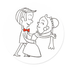 Mariée dansante et Mariage noir et blanc