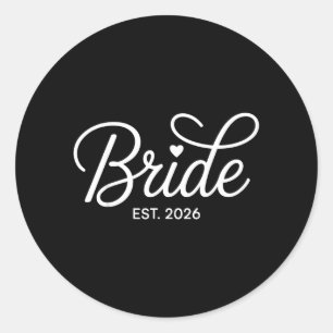 Sticker Rond Mariée Est 2026 Baby Shower Enterrement de Vie de