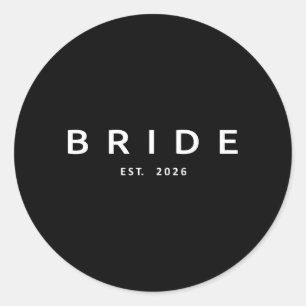 Sticker Rond Mariée Est 2026 Baby Shower Mariage Enterrement de