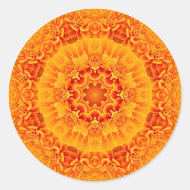 Sticker Rond Marigold Mandala (Devant)