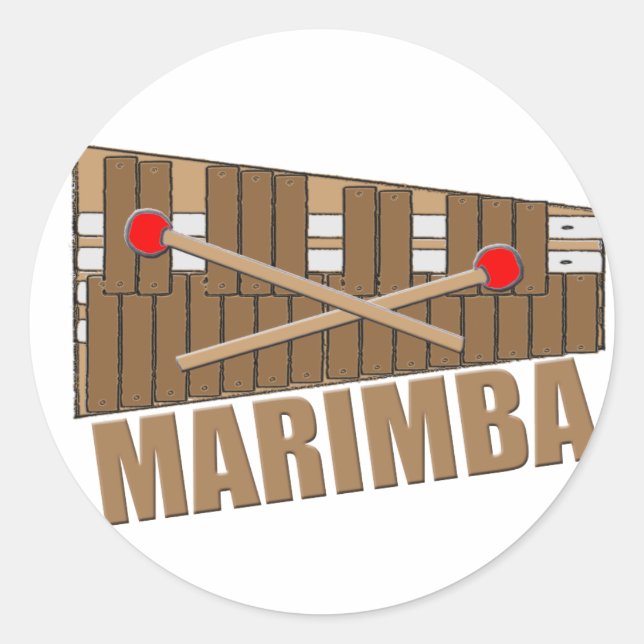 Sticker Rond Marimba (Devant)