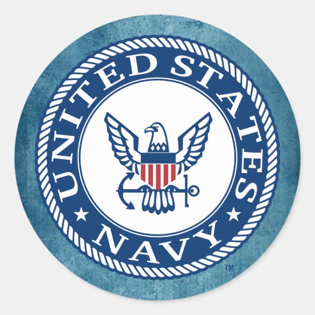 Sticker Rond Marine américaine | Navy Alt Emblem (Devant)
