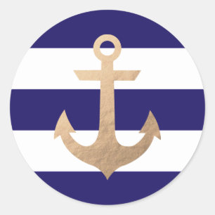 Sticker Rond Marine nautique