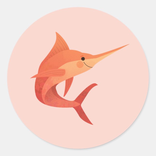 Sticker Rond Marlin (Devant)