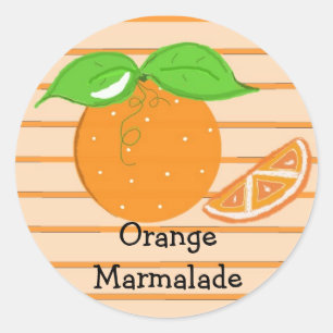 Sticker Rond Marmelade d'orange