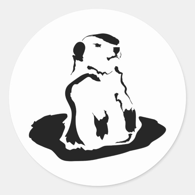 Sticker Rond marmotte (Devant)
